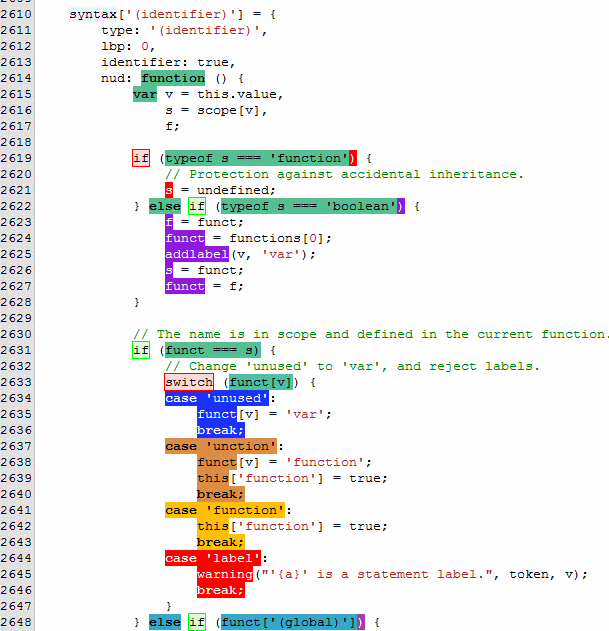 coveraje html output (main window)